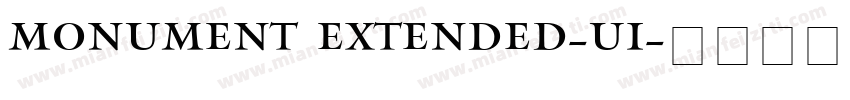 monument extended-ui字体转换